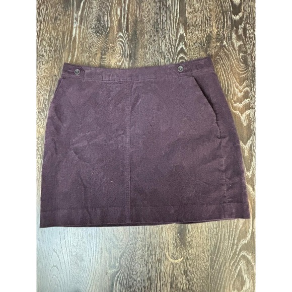 Banana Republic Dresses & Skirts - Banana Republic Mini Skirt Purple Corduroy‎ Zipper Cotton Blend Size 4 189